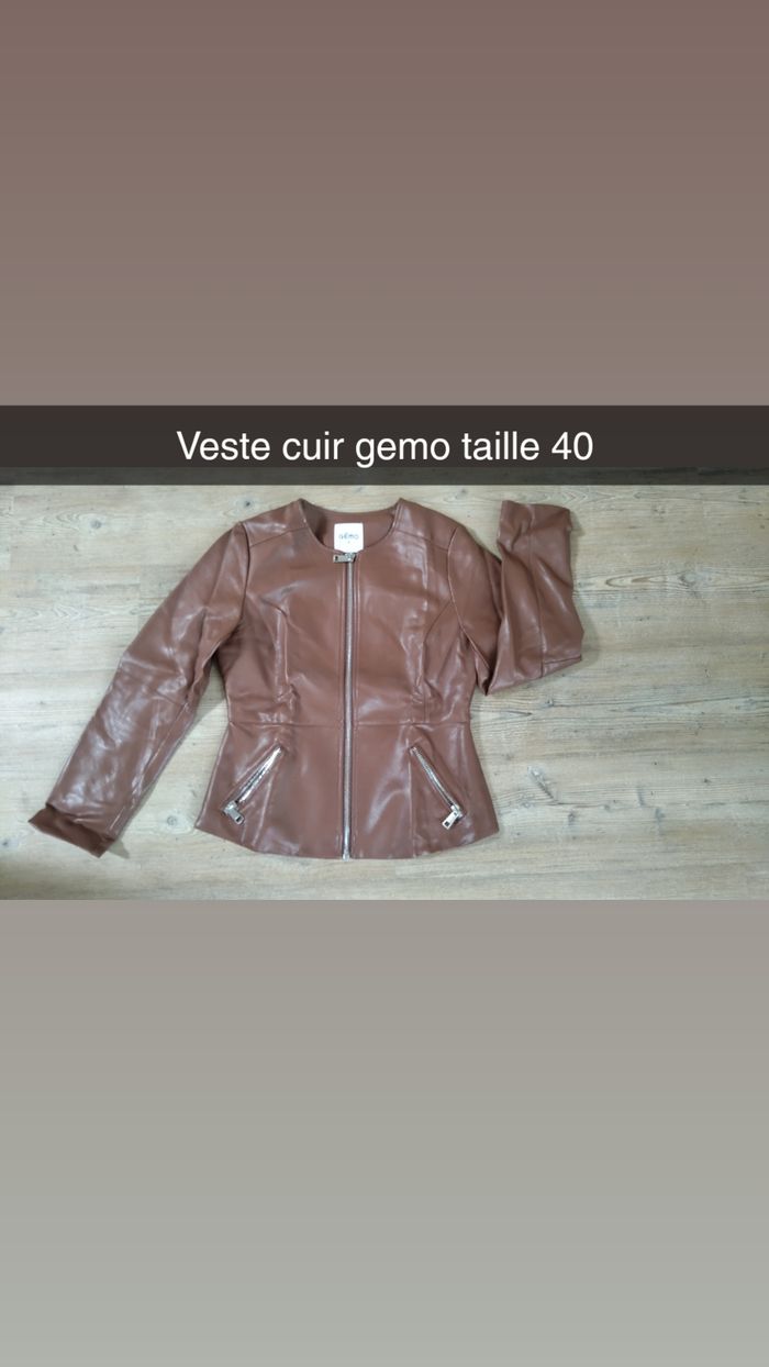 Veste cuir taille 40