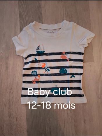Tee-shirt "Baby club" 12-18mois