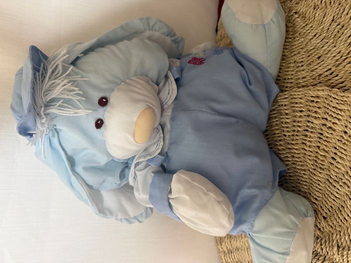Peluche Puffalump lapin bleu blanc Gros Calins - photo numéro 1