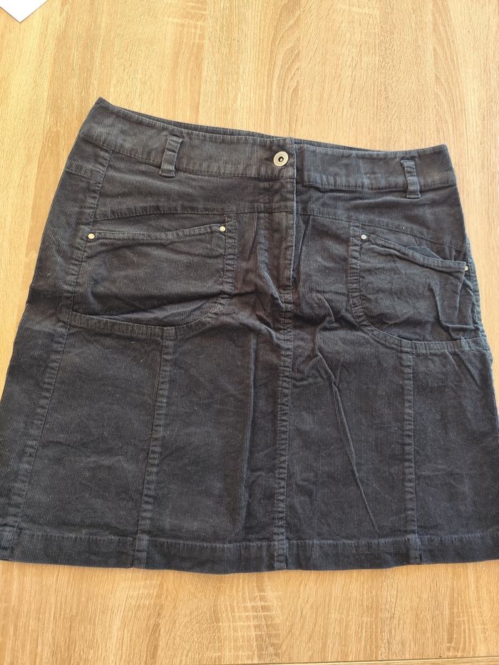 Jupe en velours noire hirsch 40