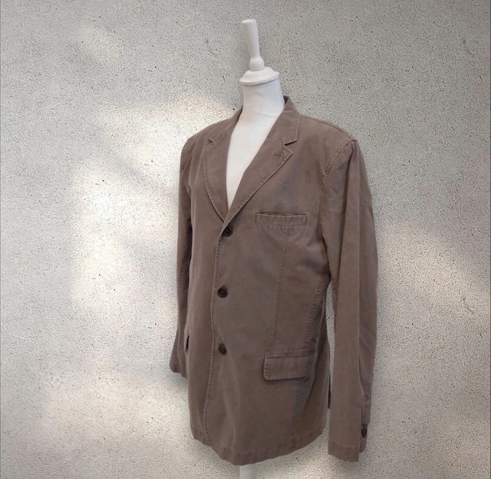 Veste en coton marron beige taille 48 - photo numéro 3