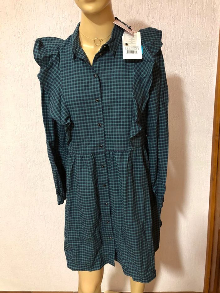 Robe chemise à carreaux Naf Naf - n e u v e