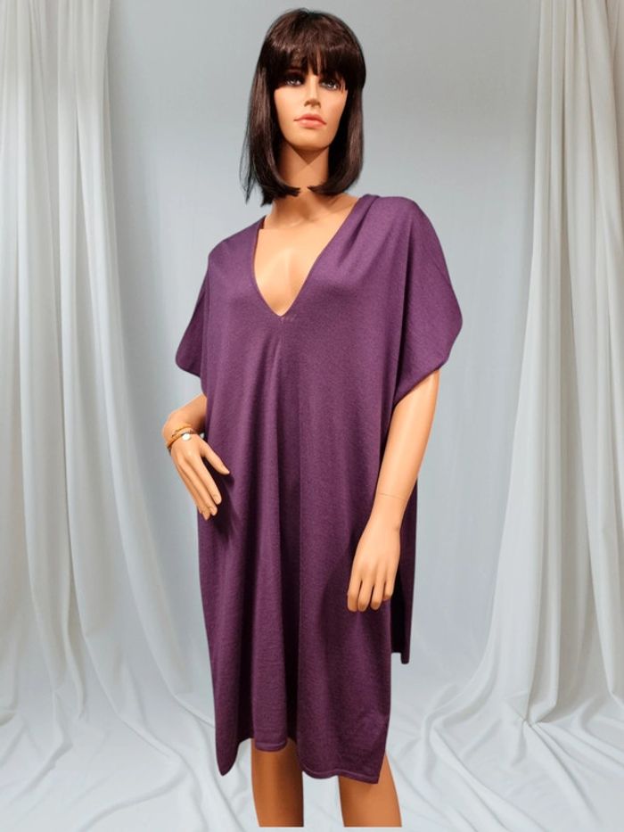 Stefanel robe multiples violet * taille L * - photo numéro 2