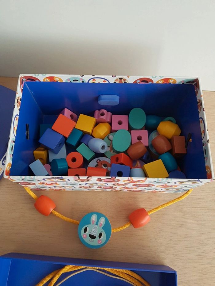 Auzou coffret Mes perles en bois animaux de la forêt - photo numéro 4
