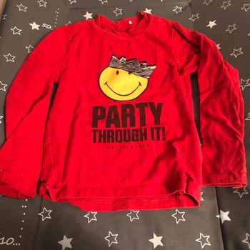 Tee shirt à sequins smiley 4 ans