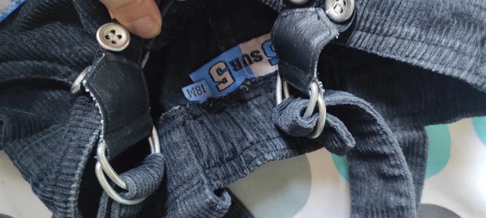 Salopette velours côtelé noir - photo numéro 2