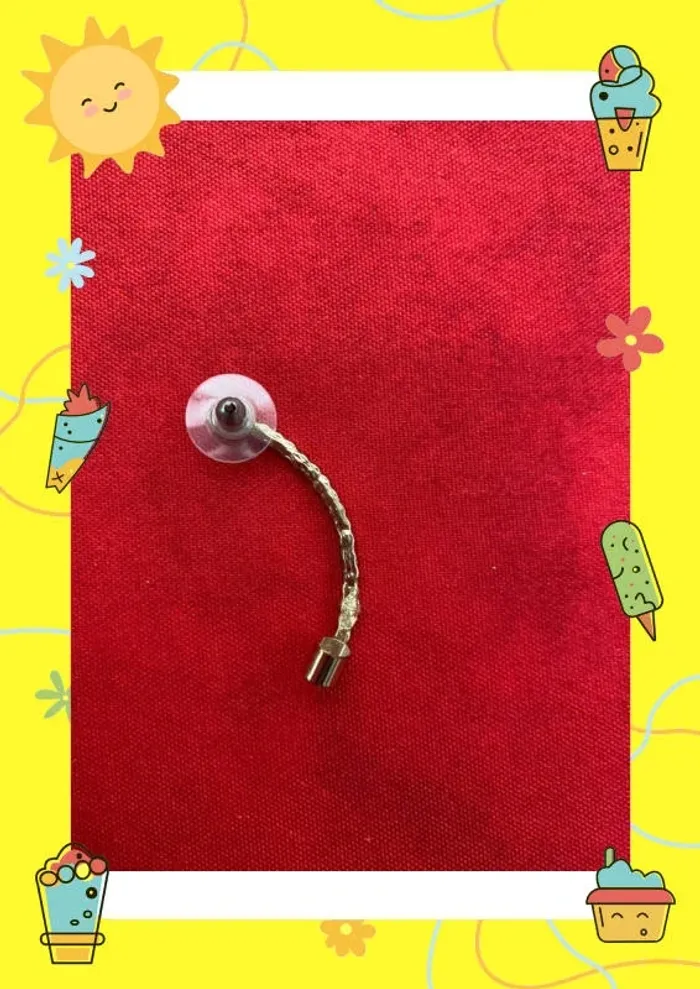 Boucle d'oreille double doré - photo numéro 2