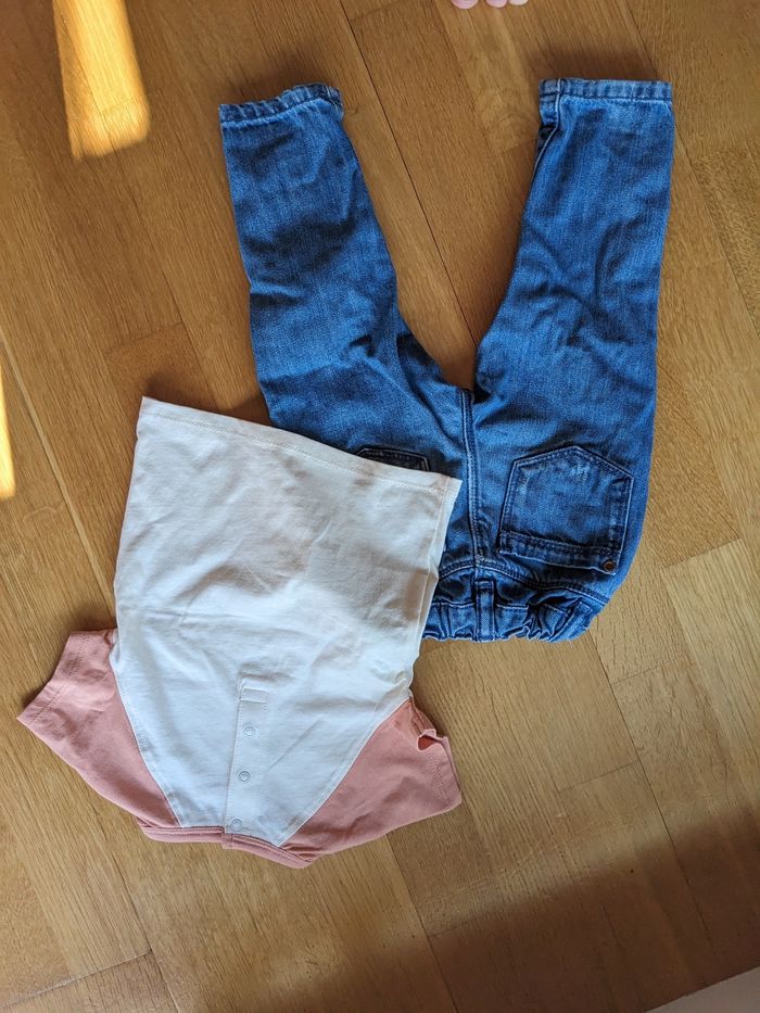 Ensemble Jean et tee shirt 12 mois - photo numéro 5