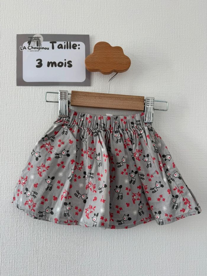 Jupe grise - taille 3 mois 🌸