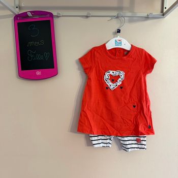 Ensemble complet fille - T3mois - Neuf sans étiquette - Sucre d’orge