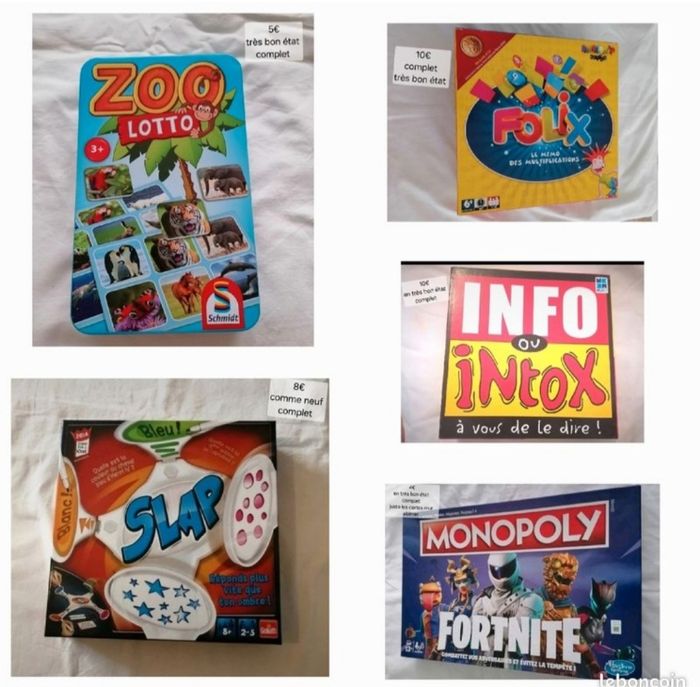 Lot jeux de société