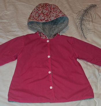 Veste réversible, créatrice Retrochic boutique, 4 ans