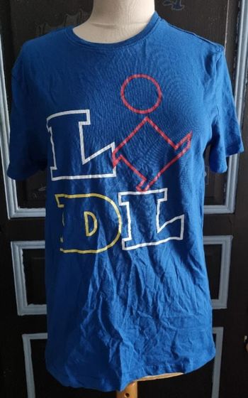 T-shirt bleu avec écriture (LIDL) mixte taille M