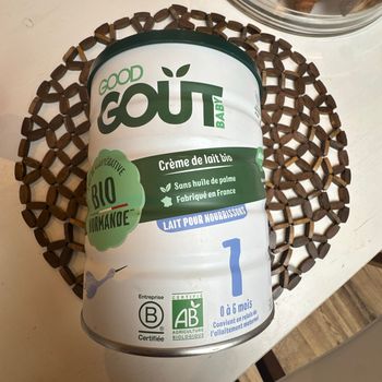 Lait bio good goût neuf 1 âge neuf