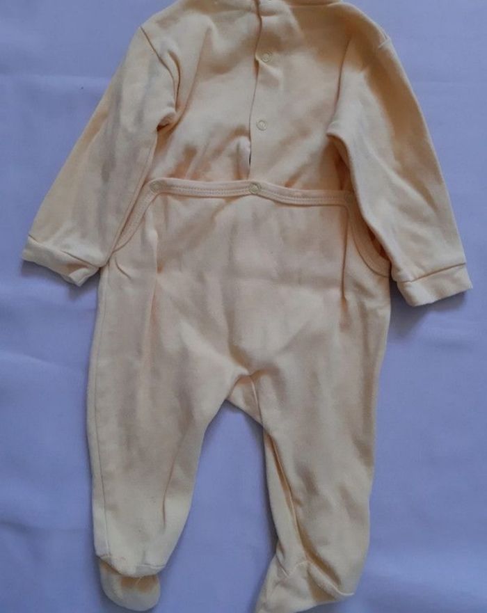 Lot de 2 pyjamas jaune et orange en coton - mi-saison / été - in extenso (6 mois) - photo numéro 5
