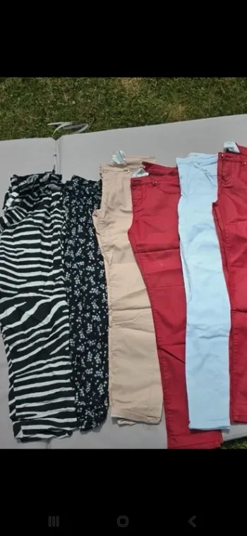 Lot de 6 pantalons taille 38 classe rentrée h&m camaieu femme