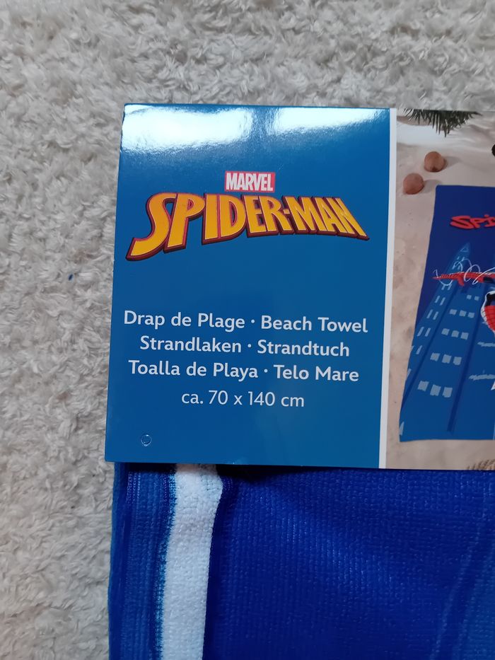Serviette de bain/plage marvel spiderman - photo numéro 2