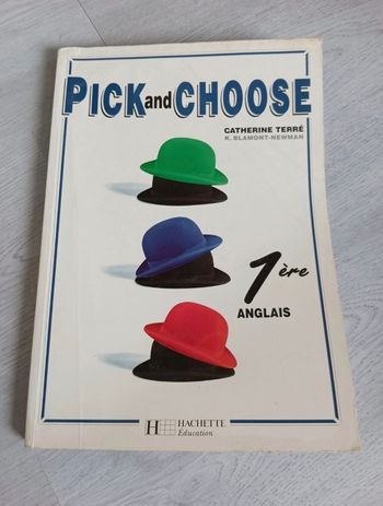 Livre anglais Pick and Choose 1ère 