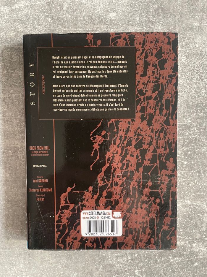 Manga Back from hell Tome 1 en version française. - photo numéro 2