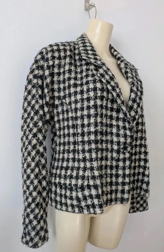 Veste blazer en laine mohair soie - IRIE - taille L - photo numéro 2