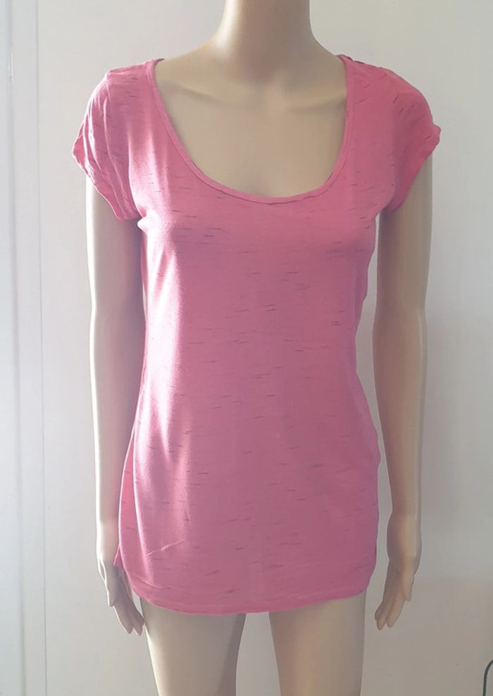 💜 Tee-shirt MC taille M/L 38/40 Cache cache #emyfleury_40femme - photo numéro 2