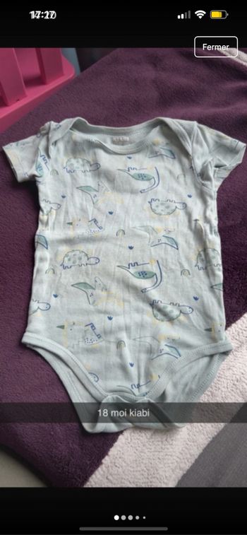 Lot de 9 body garçon