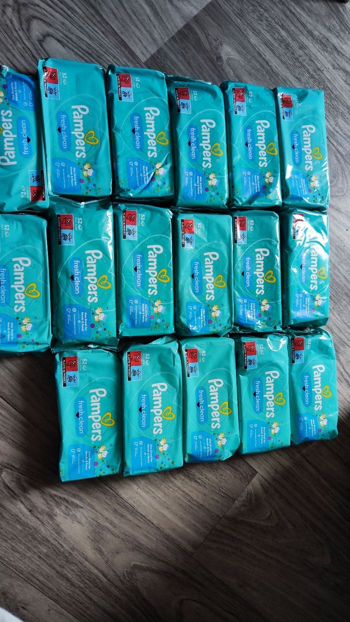 Lingettes Pampers fresh clean