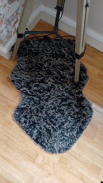 Lot de 2 Tapis fausse fourrure