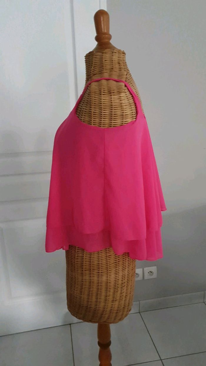 Débardeur court femme rose Taille s CHELO - photo numéro 3