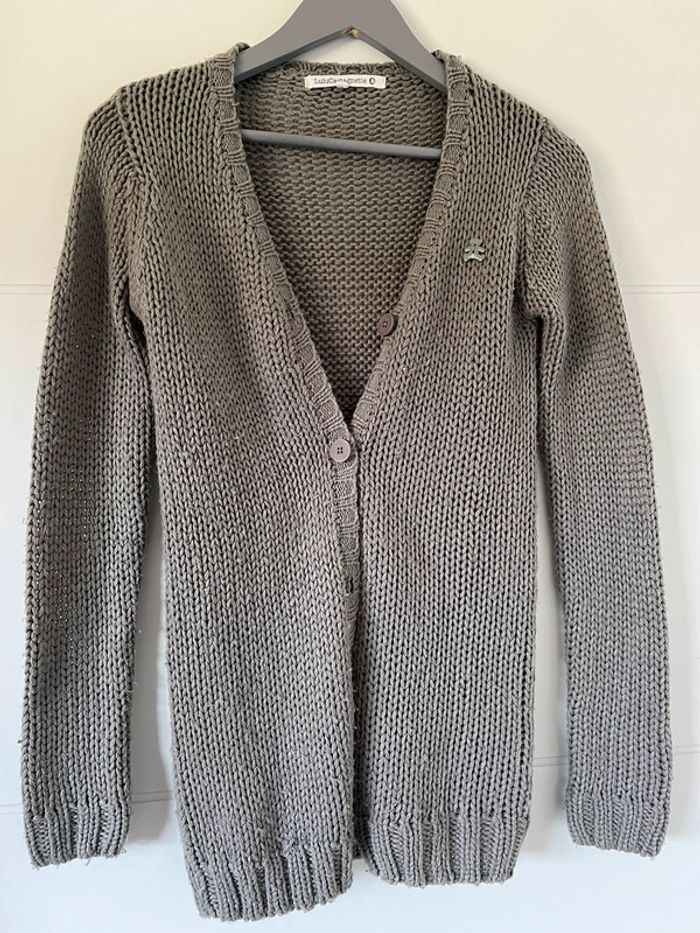 Gilet long laine fille 12 ans Lulu castagnettes