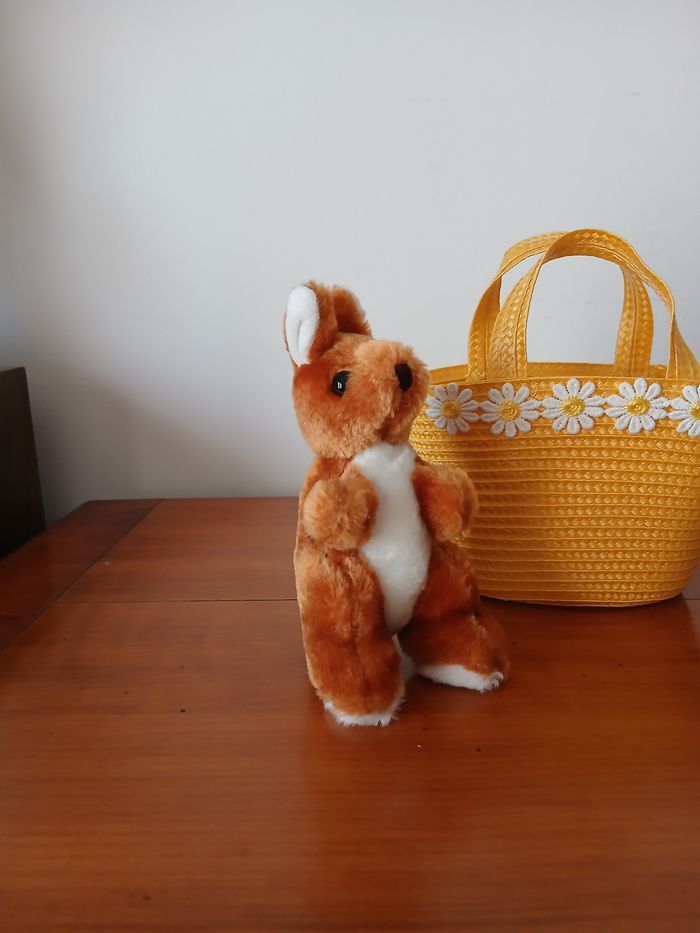 Doudou-Peluche Bébé Kangourou *16 cm