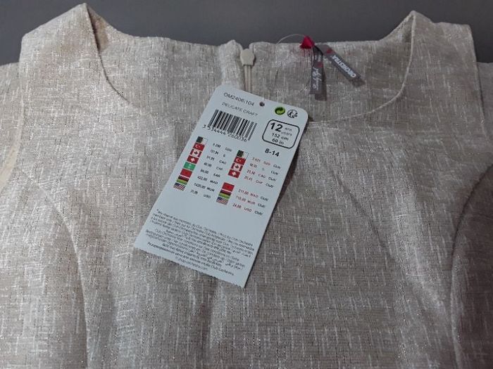 Robe cérémonie doublé beige paillette' Orchestra neuve