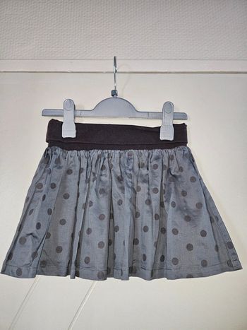 Jupe grise à pois Tape à l'oeil 6 ans