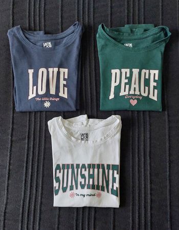 3 tee-shirts manches longues