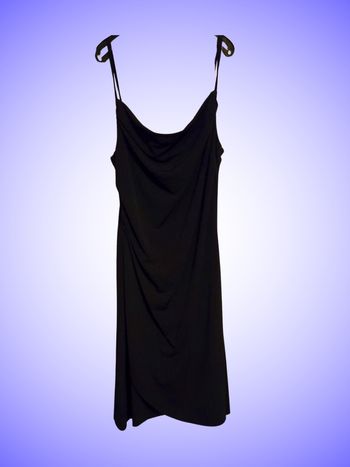 Petite Robe Noire Courte Portefeuille Fines Bretelles Taille Unique Jennyfer