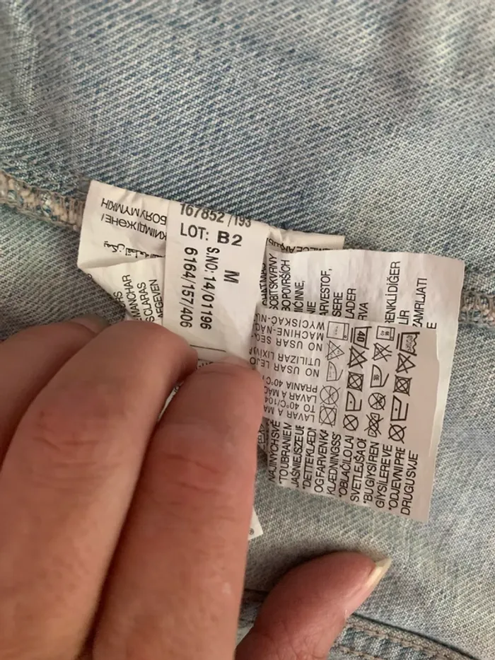 Veste jean vintage sans manches taille M - photo numéro 12