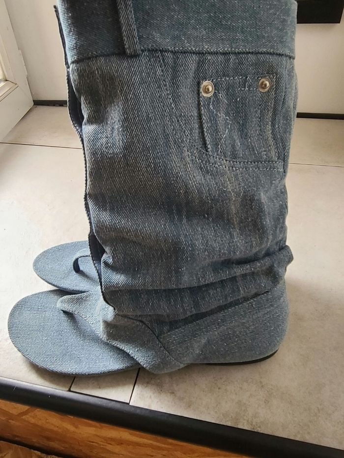Tongs Jeans T.38 - photo numéro 2
