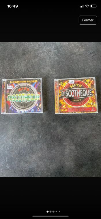 Lot 2 albums hits discothèque