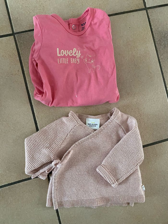 Lot de vêtements 0/1 mois fille - photo numéro 7