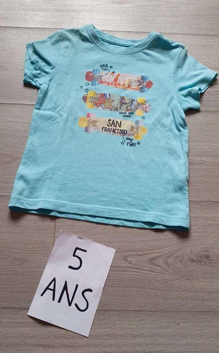 Maillot t-shirt manches courtes 5ans garçon - photo numéro 4