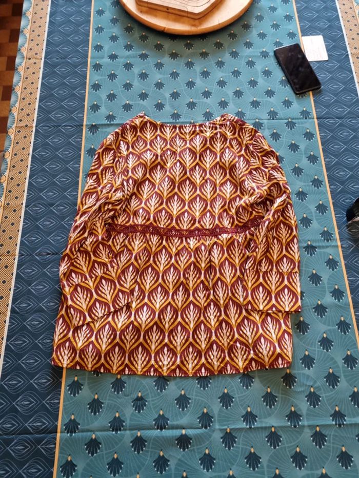 Blouse manche longue en col V - photo numéro 2