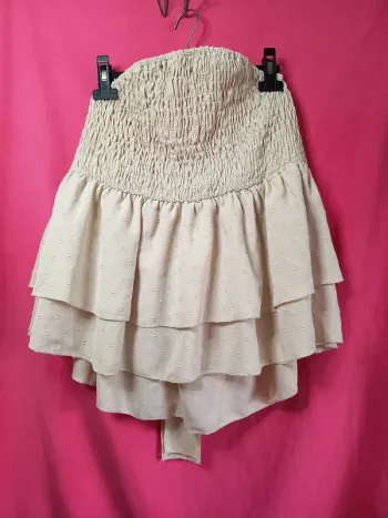 Haut bustier dos nu. grande taille (A372)