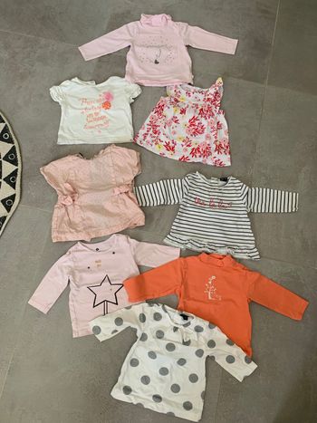 Lot t-shirt 6 mois