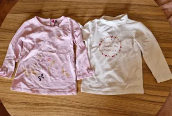 Lot t-shirt manches longues 18 mois
