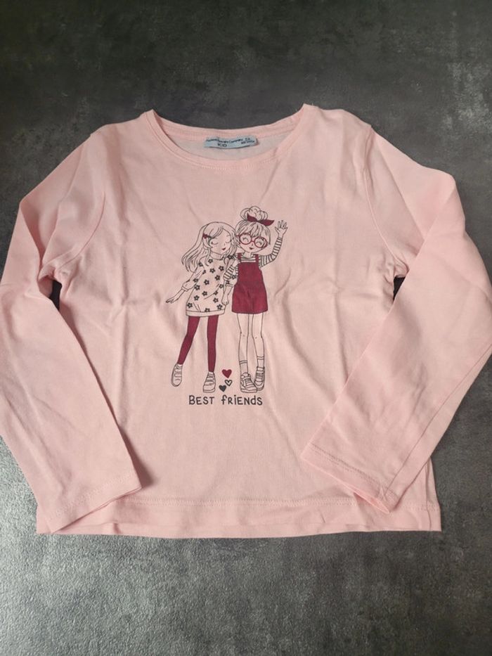 Lot 11 t-shirts manches longues fille 5 ans très bon état - photo numéro 5