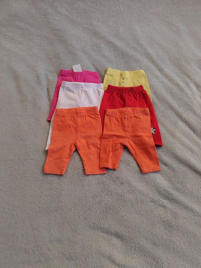 Lot 6 leggings 6 mois