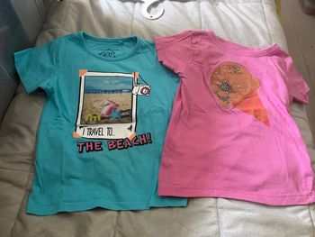 Lot de 2 t shirts fille 5 ans lemon béret