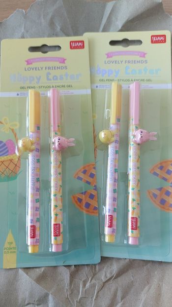 Stylos Legami collection paques 2026 hoppy easter NEUF