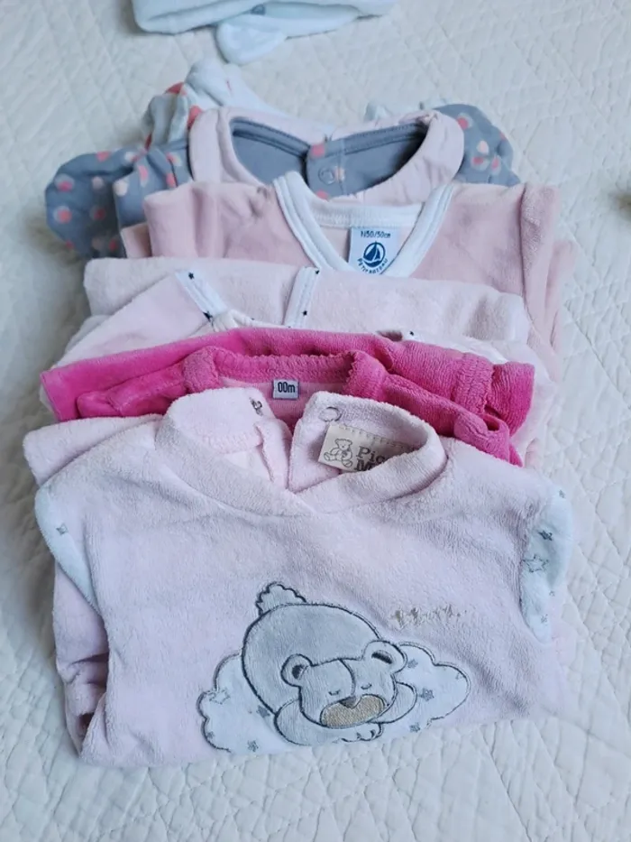 Lot 6 pyjamas - prema/naissance et 1 mois