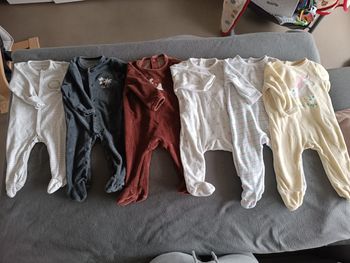 Lot de 6 pyjamas bébé 6 mois